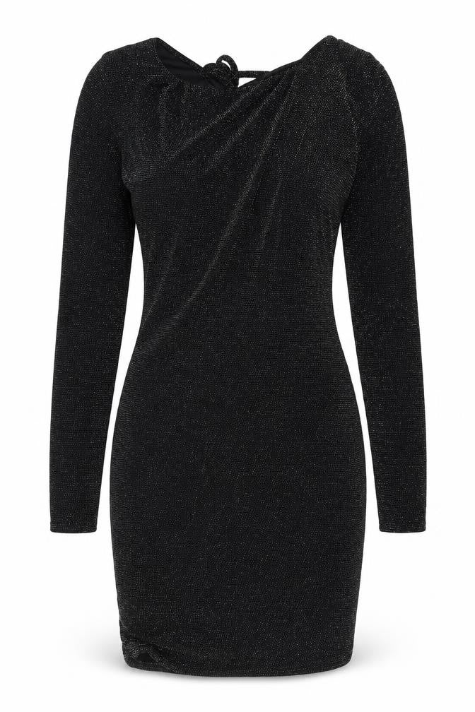 Prague Womens Black Polyester Bodycon Size 12 Round Neck Pullover