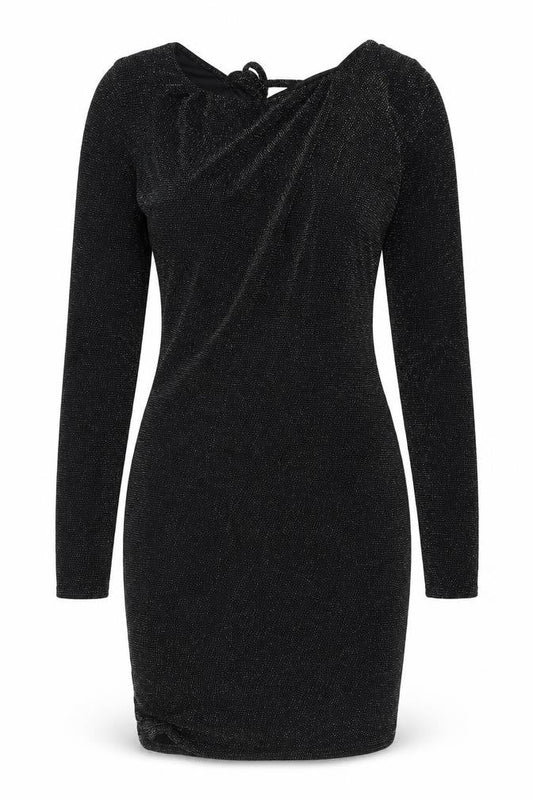 Prague Womens Black Polyester Bodycon Size 12 Round Neck Pullover