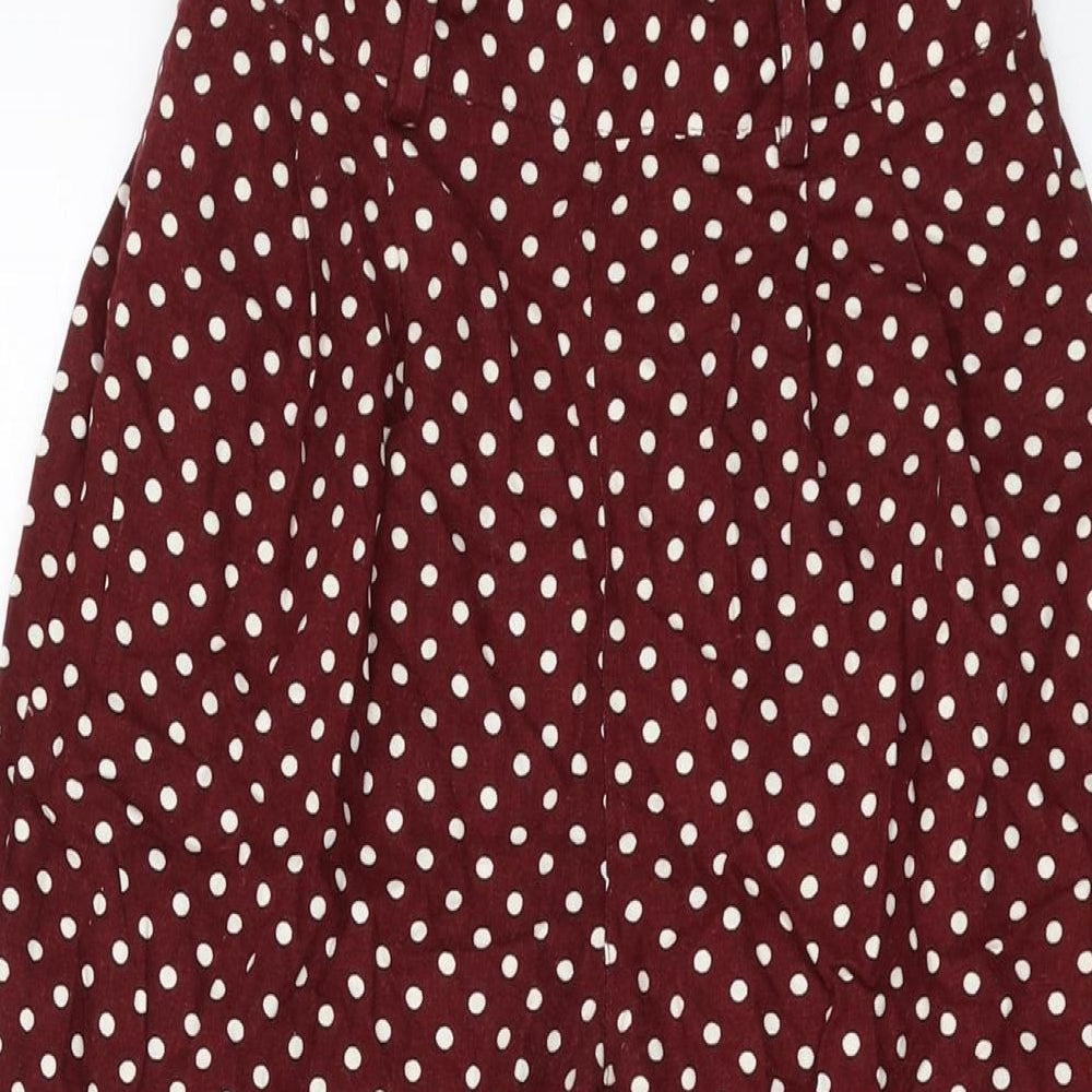 Womens UK Size 6 Miss Selfridge Regular Fit  Red Trousers