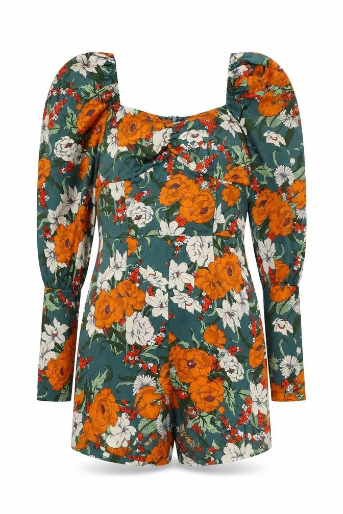 Womens UK Size 8 Boohoo One-Piece Multicoloured Playsuit
