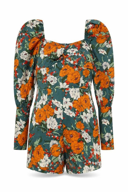 Womens UK Size 8 Boohoo One-Piece Multicoloured Playsuit