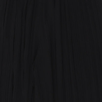 Bershka Womens Black Polyester Trousers Size M L22 in Regular