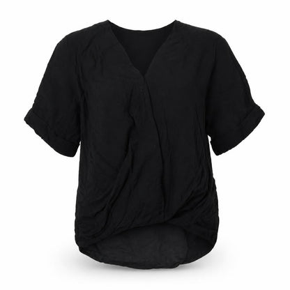 Womens UK Size 6 Topshop Black Basic Blouse