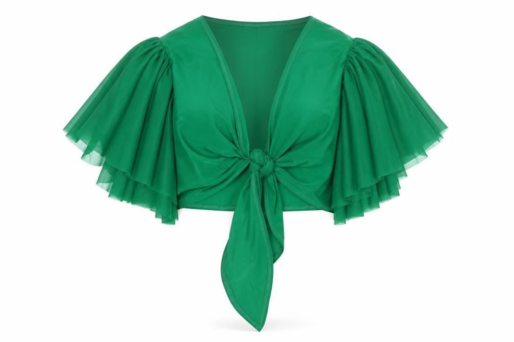 Womens UK Size M Antthony Green Cropped Blouse