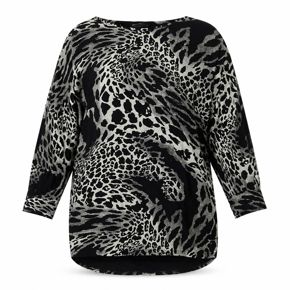 Womens UK Size S QED London Black Tunic Blouse