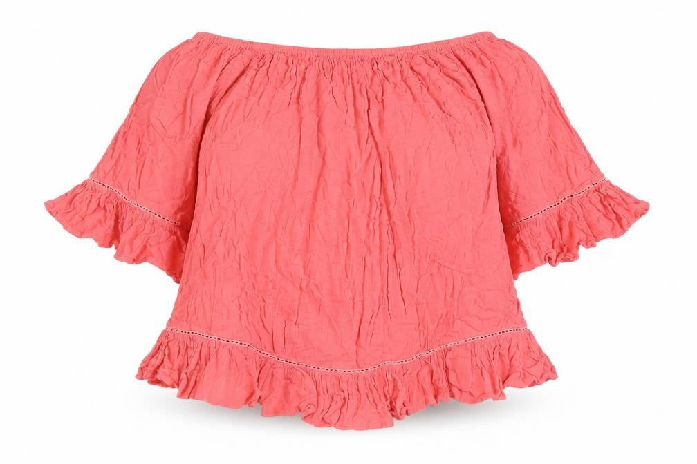 Womens UK Size 22 Yours Pink Basic Blouse
