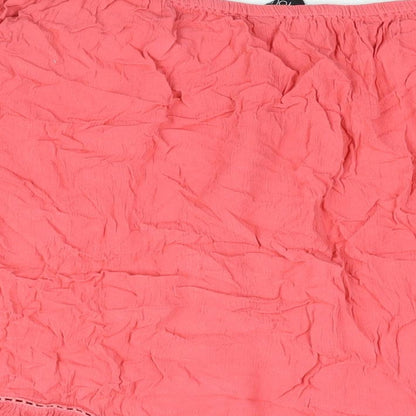 Womens UK Size 22 Yours Pink Basic Blouse
