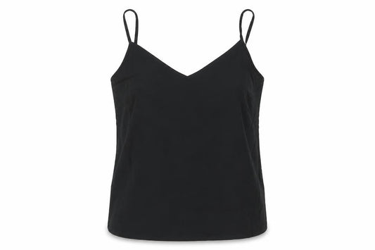 Marks & Spencer Womens Black Polyester Camisole Blouse Size 10 V-Neck