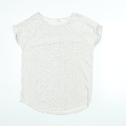 Womens UK Size 12 River Island Silver Basic Blouse