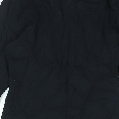 Womens UK Size 8 New Look Black Basic Blouse