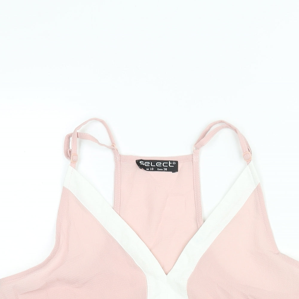 Womens UK Size 10 Select Pink Camisole Blouse