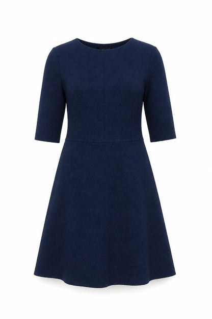 Topshop Womens Blue Polyester A-Line Size 8 Round Neck Pullover