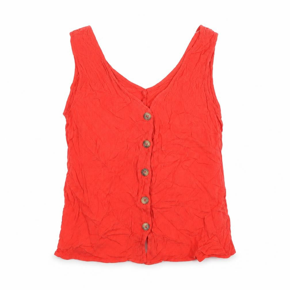 Womens UK Size 10 ASOS Red Camisole Blouse
