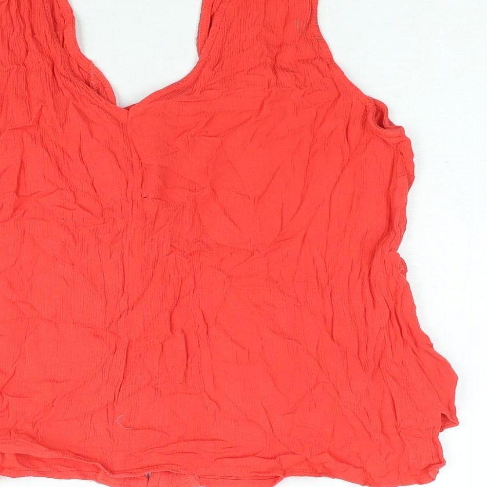 Womens UK Size 10 ASOS Red Camisole Blouse