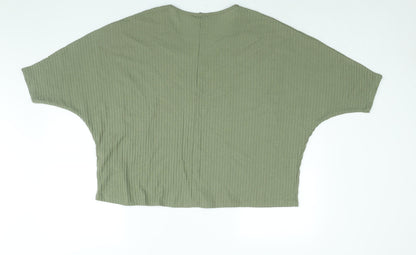 Womens UK Size M New Look Green Basic Blouse