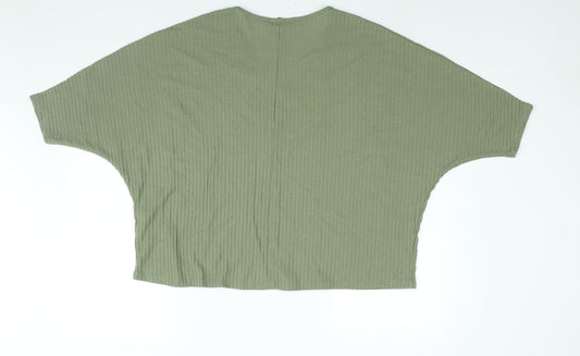 Womens UK Size M New Look Green Basic Blouse