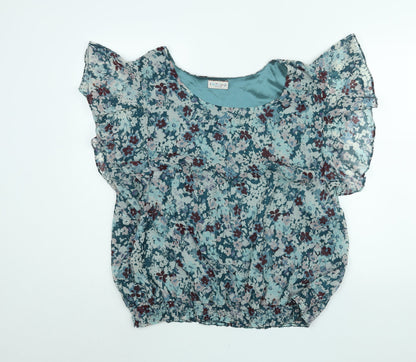 Womens UK Size 20 Indigo Blue Basic Blouse