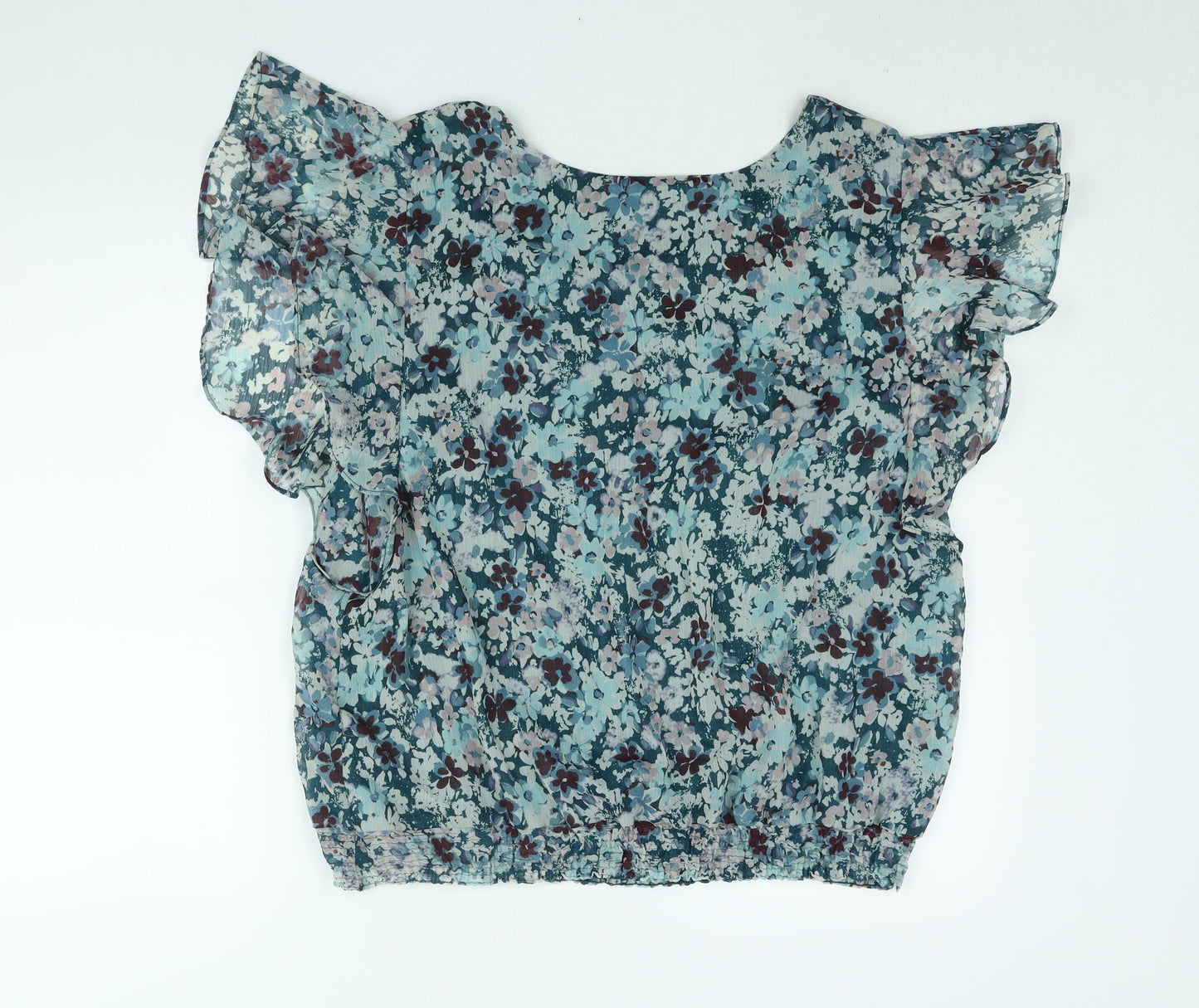 Womens UK Size 20 Indigo Blue Basic Blouse