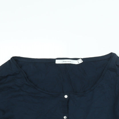 Womens UK Size 2XL Women'secret Blue Basic Button-Up