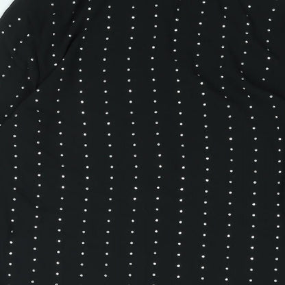 Womens UK Size 6 Marks and Spencer Black Basic Button-Up