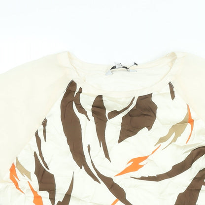 Womens UK Size 10 NEXT Ivory Basic Blouse