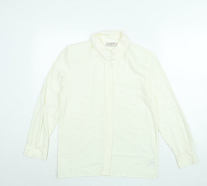 Womens UK Size 10 Richards White Basic Button-Up