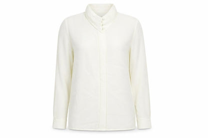 Womens UK Size 10 Richards White Basic Button-Up