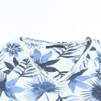 Womens UK Size 10 Marks and Spencer Blue Basic Blouse