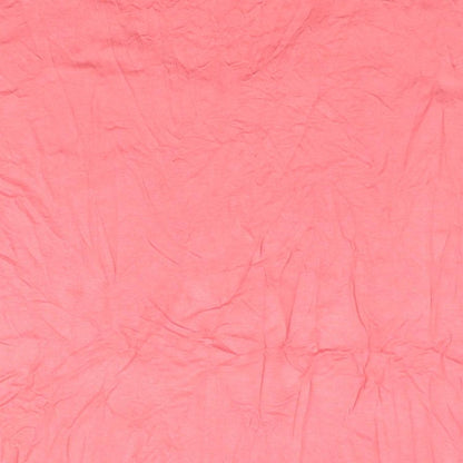 Kaleidoscope Womens Pink Viscose Basic Blouse Size 16 V-Neck - Rhinestone Detail