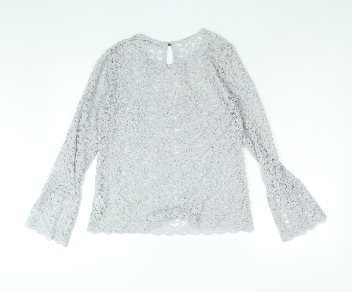 Womens UK Size 10 Marks and Spencer Grey Basic Blouse