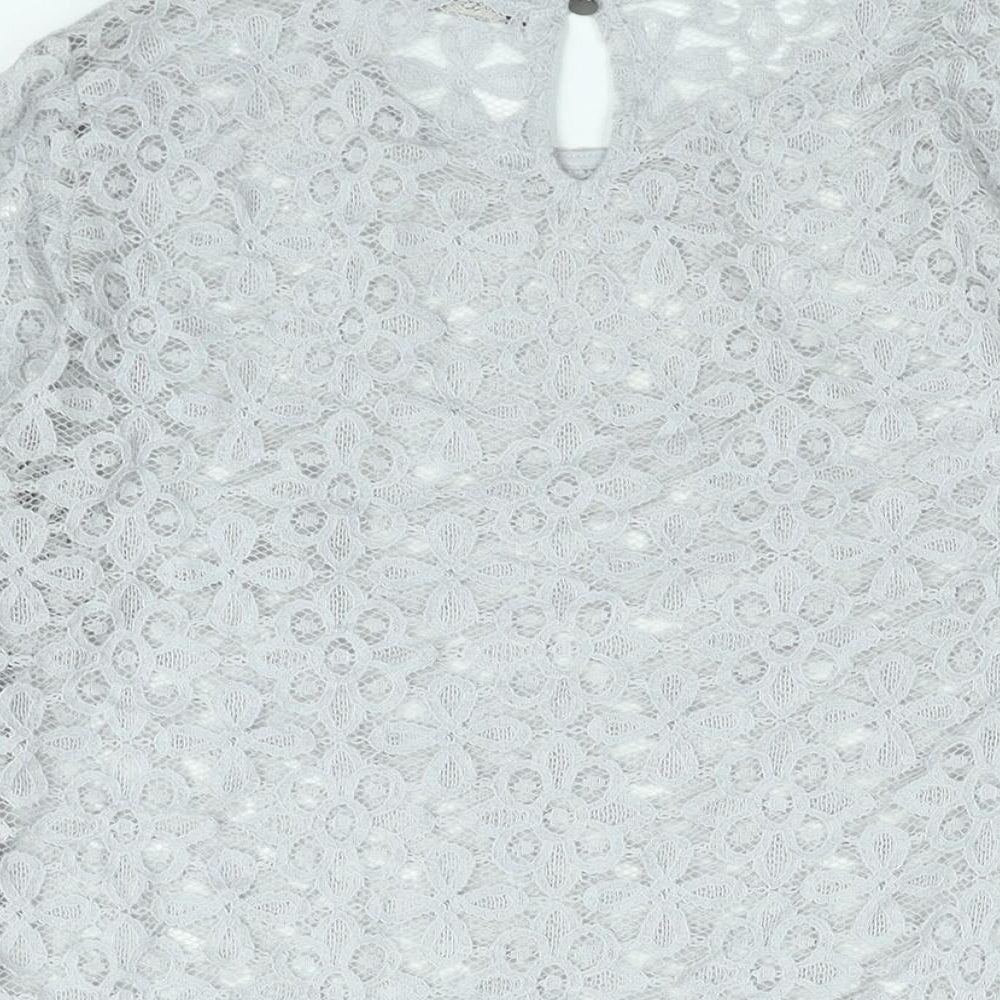 Womens UK Size 10 Marks and Spencer Grey Basic Blouse