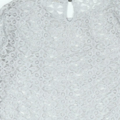 Womens UK Size 10 Marks and Spencer Grey Basic Blouse