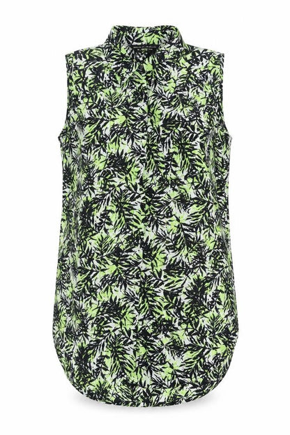 Womens UK Size 10 Dorothy Perkins Green Basic Button-Up