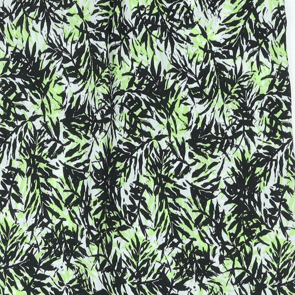 Womens UK Size 10 Dorothy Perkins Green Basic Button-Up