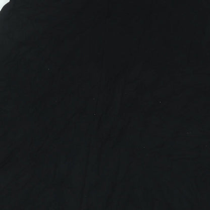 Marks and Spencer Womens Black Viscose A-Line Skirt Size 8