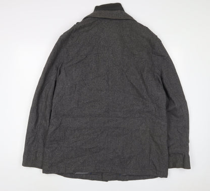 Autograph Mens Grey Jacket Size L Zip