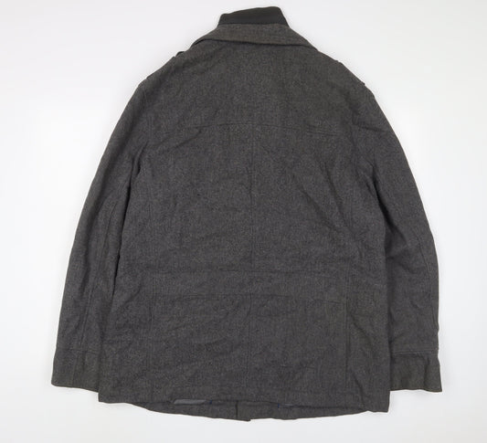 Autograph Mens Grey Jacket Size L Zip