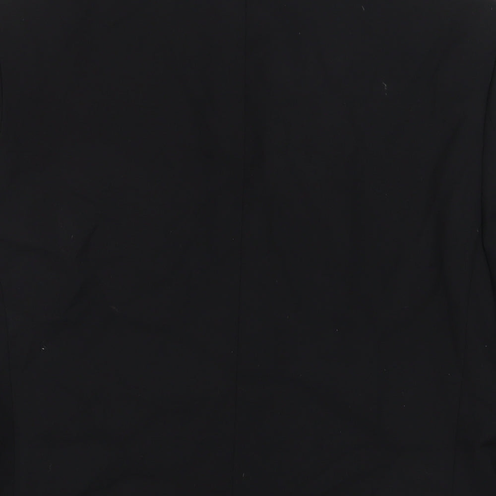 Mens UK Size 40 Topman Regular Black Suit Jacket