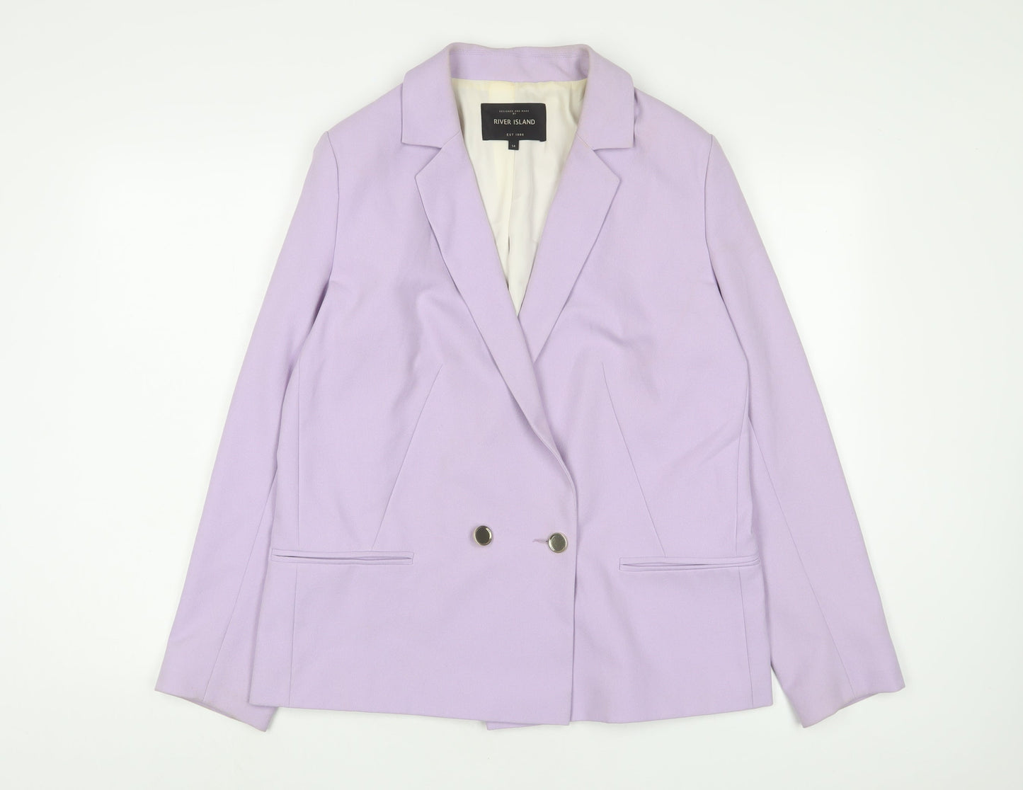 Womens UK Size 14 River Island Purple Jacket