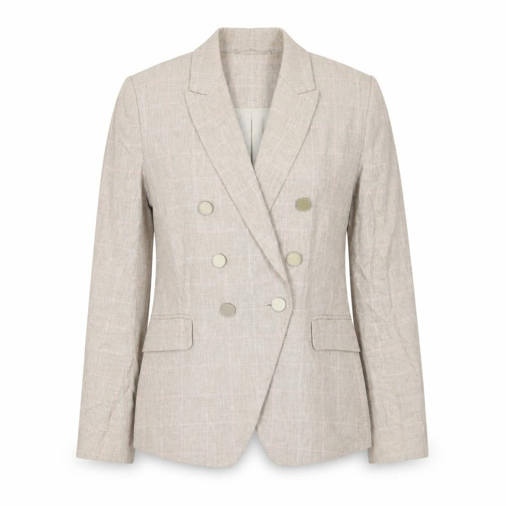 Marks and Spencer Womens Beige Jacket Blazer Size 6 Button