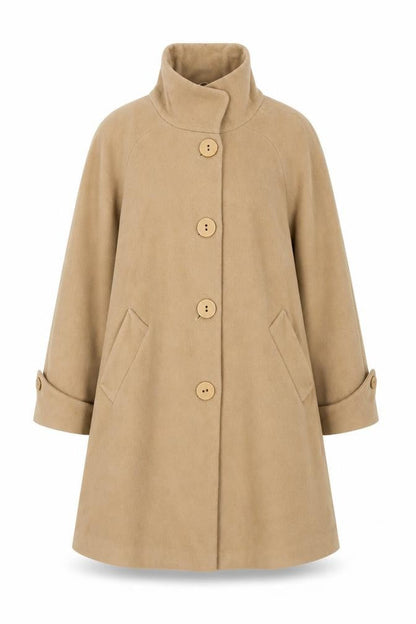 Womens UK Size 10 John Lewis Beige Overcoat