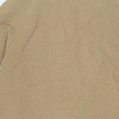 John Lewis Womens Beige Overcoat Coat Size 10 Button