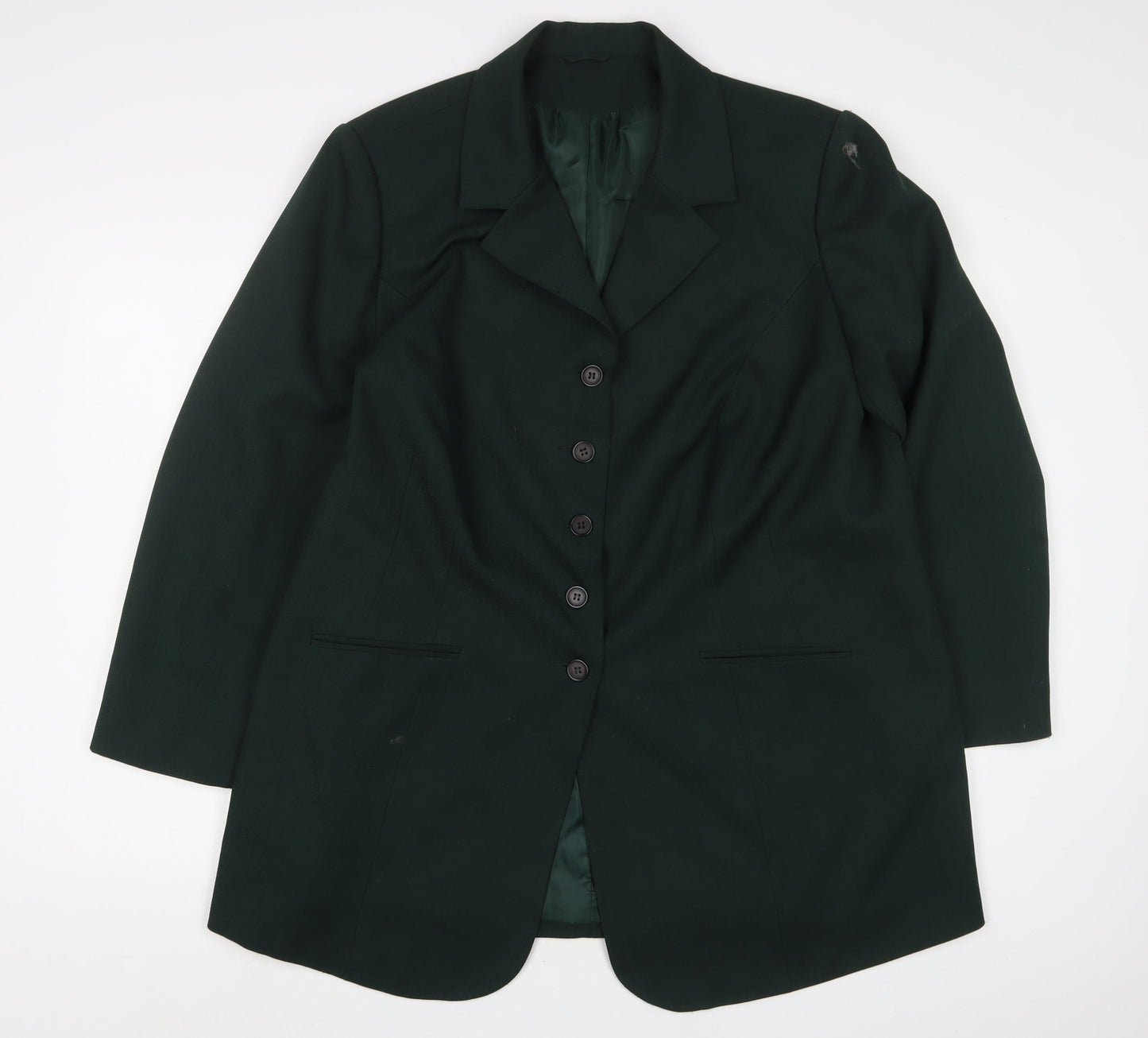 essence Womens Green Jacket Blazer Size 20 Button