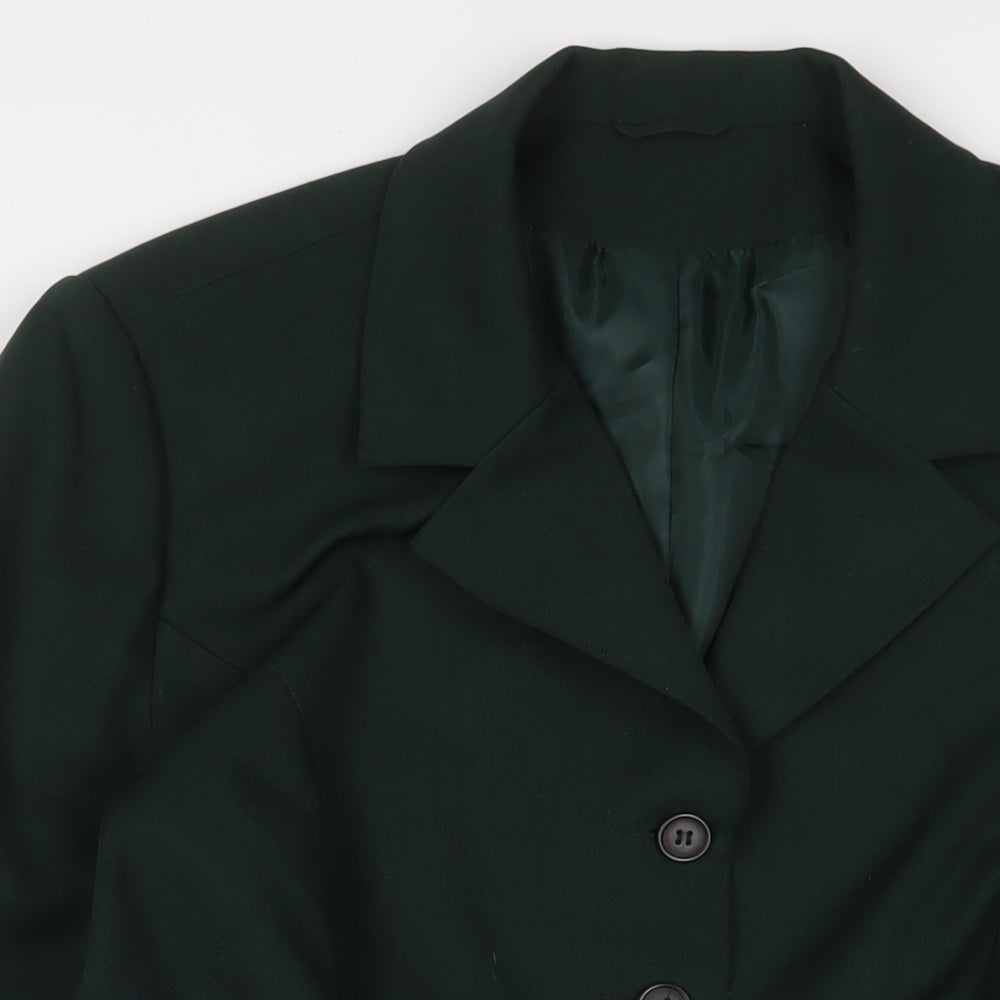essence Womens Green Jacket Blazer Size 20 Button