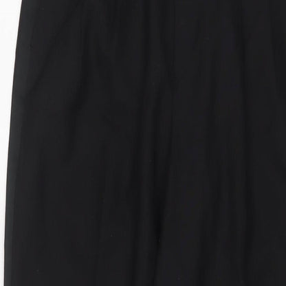 Horne Brothers Mens Black Polyester Trousers Size 30 in L30 in Regular Zip