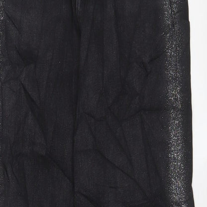 Womens UK Size 8 Marks and Spencer Regular Fit Mom Black Jeans