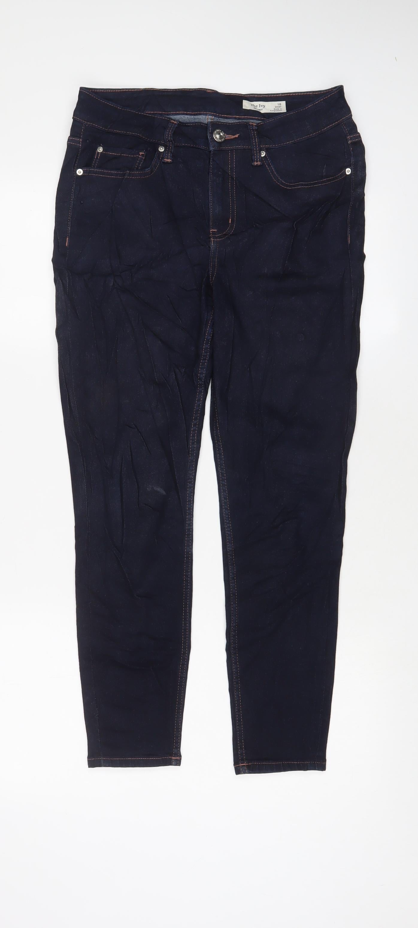 Womens UK Size 10 Marks and Spencer Regular Fit Skinny Blue Jeans