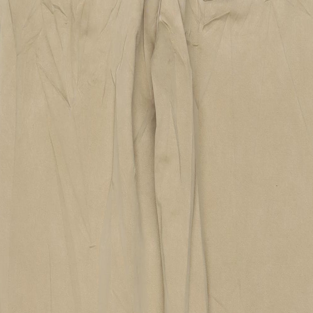 Womens UK Size 12 Marks and Spencer Regular Fit  Beige Trousers
