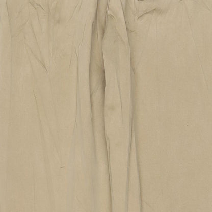 Womens UK Size 12 Marks and Spencer Regular Fit  Beige Trousers