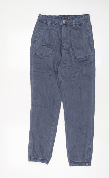 Womens UK Size 8 Marks and Spencer Regular Fit Tapered Blue Jeans
